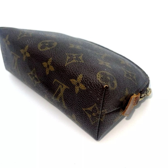 Louis Vuitton Cosmetic Bag Brown Canvas Monogram Cosmetique Pouch M47515 LV - Picture 7 of 16